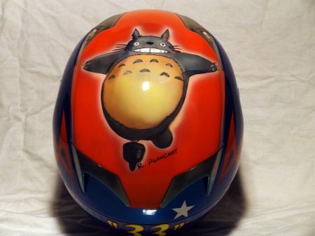 Peinture personnalisée sur casque moto  rototo