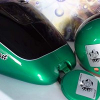 Peinture sur Harley Davidson FAT BOY Vert Emeraude