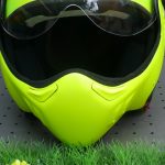 casque moto roof jaune fluo 