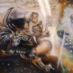 La genèse peinture sur toile heroic fantasy