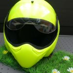 casque moto roof jaune fluo 