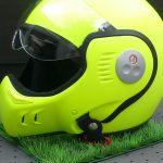 casque moto roof jaune fluo