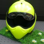 casque moto roof jaune fluo