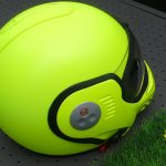 casque moto roof jaune fluo